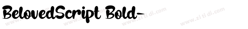 BelovedScript Bold字体转换